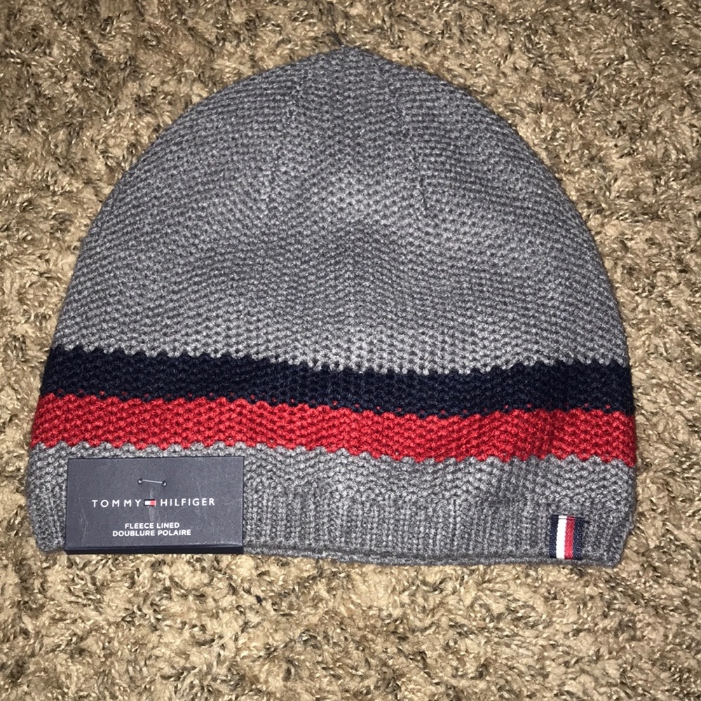 tommy hilfiger fleece lined beanie